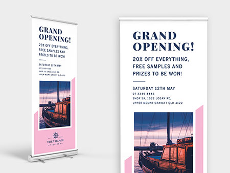 Design and Printing Pullup Banner Gold Coast and Tweed Heads